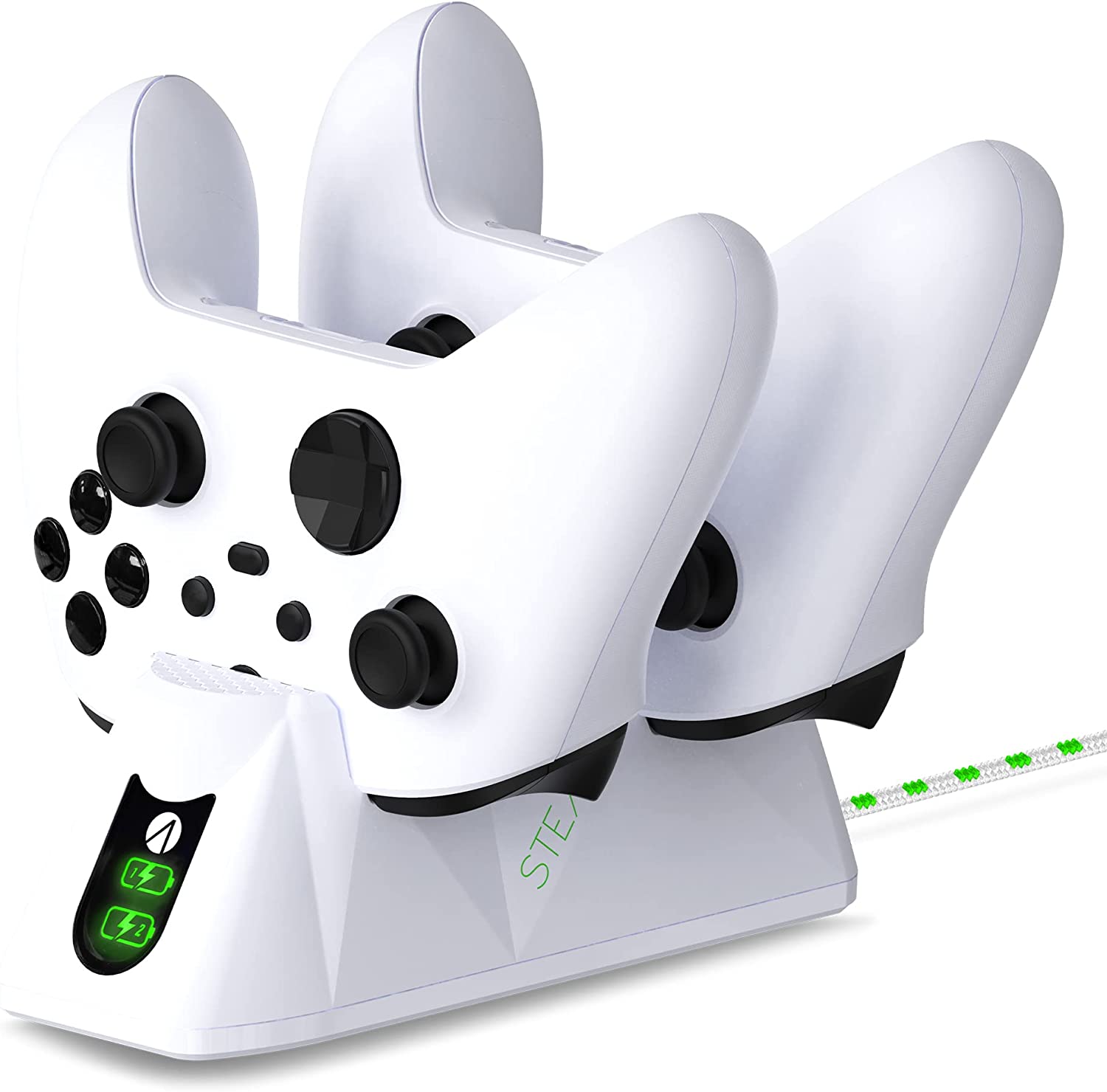 Stealth Sx-C100 X Twin Charging Dock for Xbox Series X/S - White (Xbox Series X)