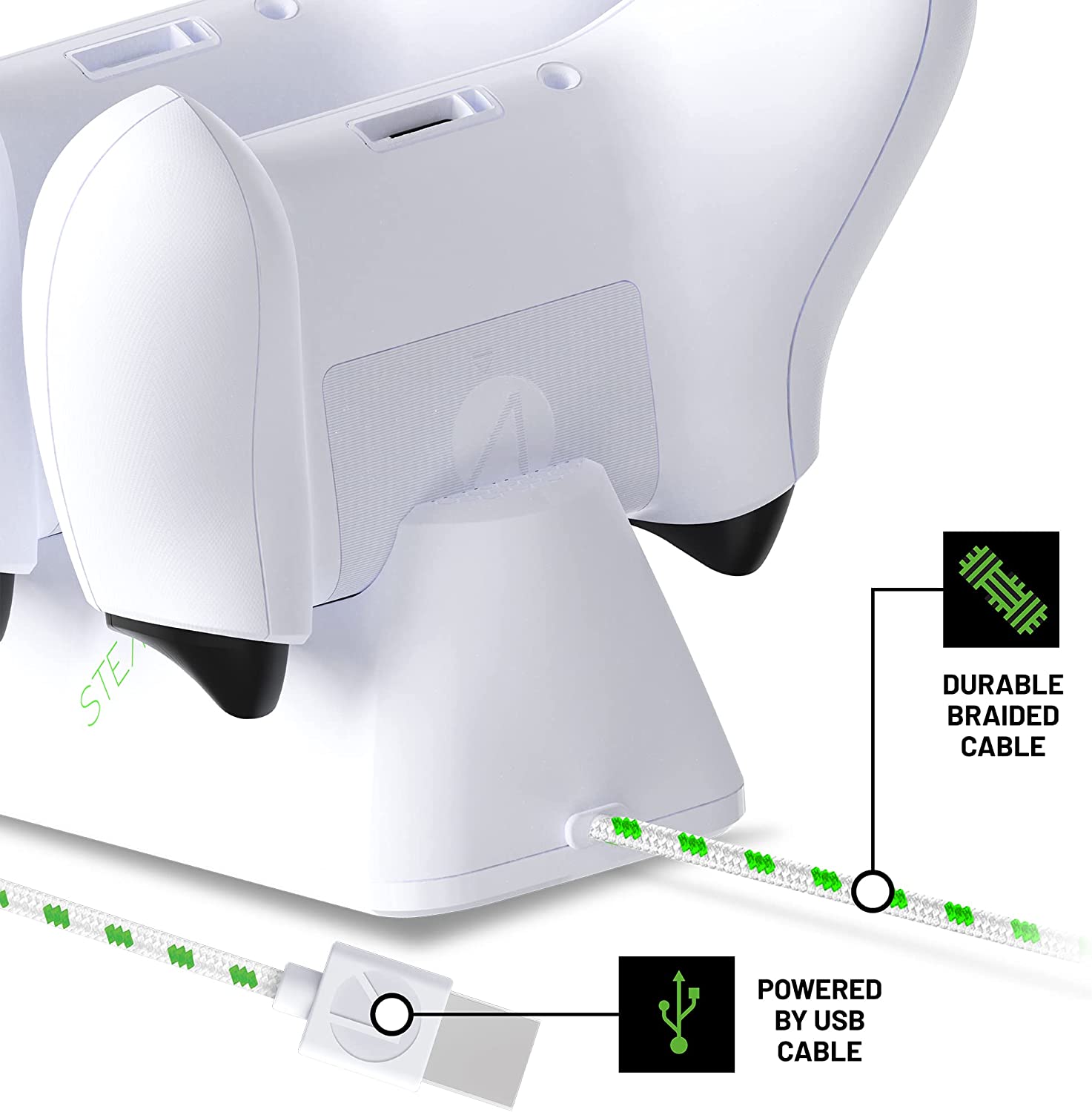 Stealth Sx-C100 X Twin Charging Dock for Xbox Series X/S - White (Xbox Series X)