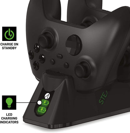 Stealth Sx-C100 X Twin Charging Dock for Xbox Series X/S - Black (Xbox Series X)