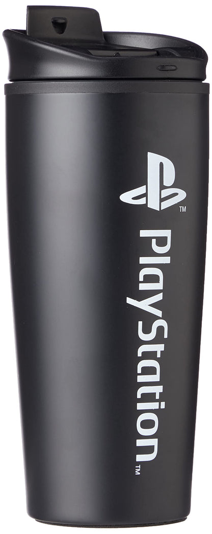Pyramid International MTM25993 Playstation (Onyx) Metal Travel Mug, 16 oz , Black