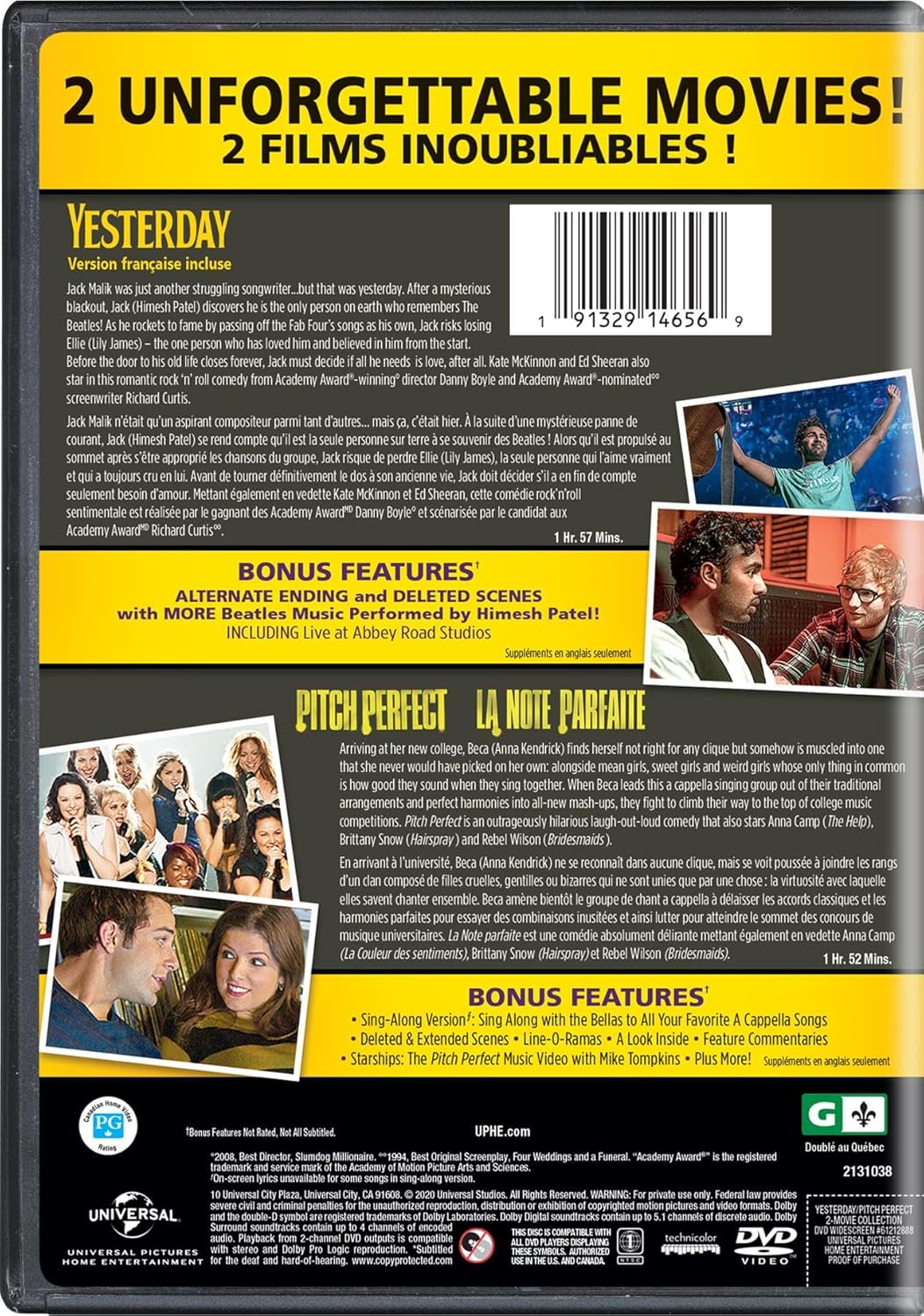 Yesterday / Pitch Perfect Movie Collection