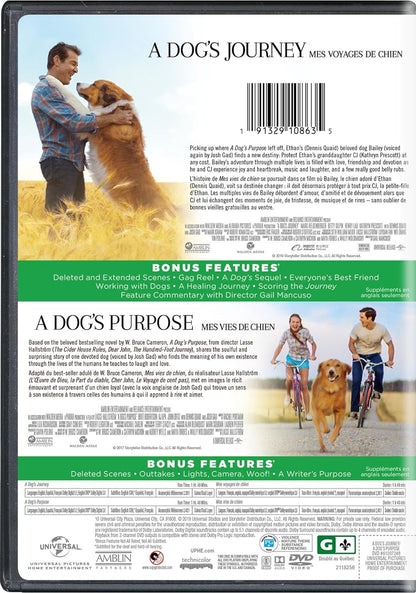 A Dog's Journey / A Dog's Purpose / Mes Voyages De Chien / Mes Vies De Chien (2 Dvd)