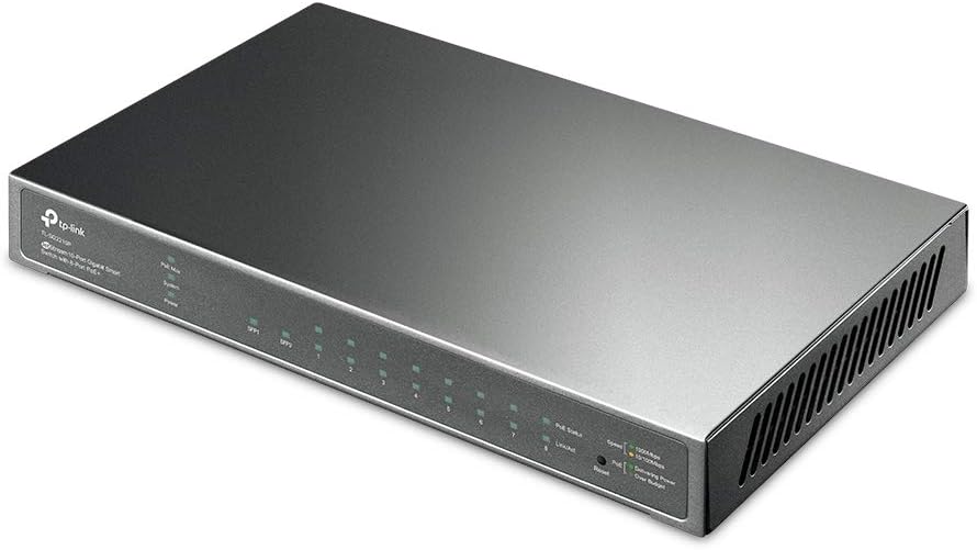 TP-Link JetStream 8-Port Gigabit Smart Switch, L2/L3/L4 QoS and IGMP snooping with Fanless Design, Centralized Management (TL-SG2008