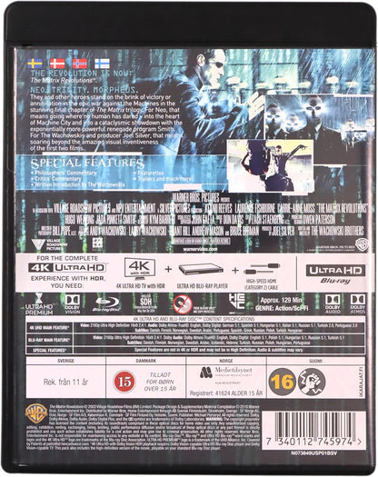 SFStudiosTheMatrix3:RevolutionsBlu-ray4KUltraHDAnglais