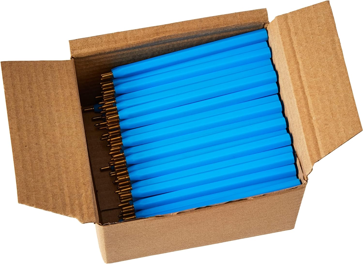 Hainenko ValueX Mini bolígrafos, punta de 1,0 mm, ancho de línea de 0,7 mm, tinta negra, barril azul claro, paquete de 144