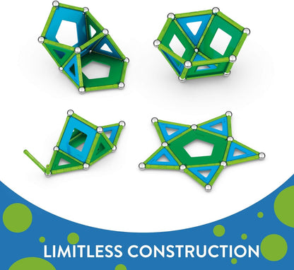 GEOMAG Magnetic Toys | Magnets for Kids | STEM-Endorsed Educational Building Set Made from 100 Percent Recycled Plastic | Storage Box | Age 5+ PANELS 52-Piece