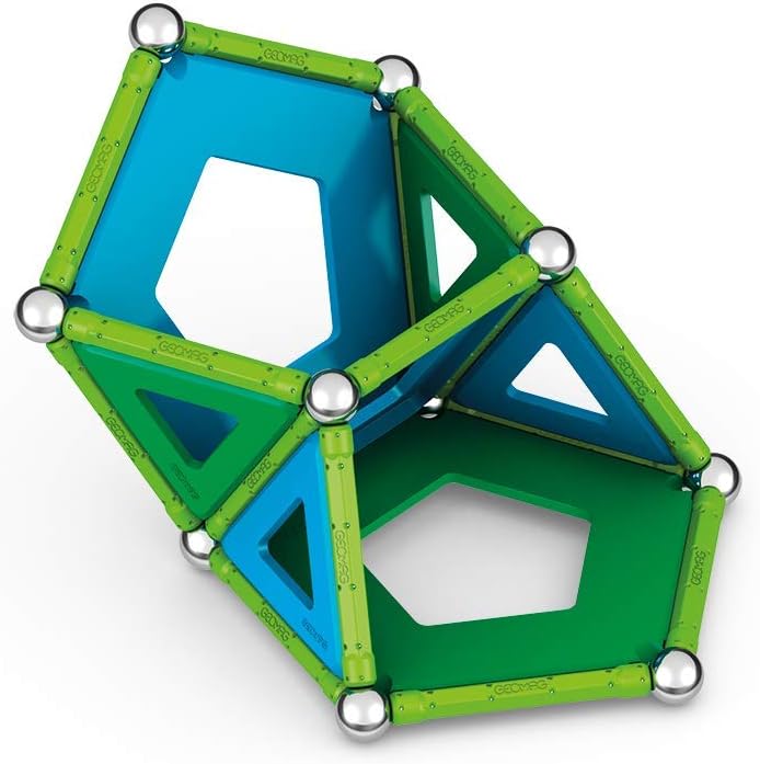 GEOMAG Magnetic Toys | Magnets for Kids | STEM-Endorsed Educational Building Set Made from 100 Percent Recycled Plastic | Storage Box | Age 5+ PANELS 52-Piece