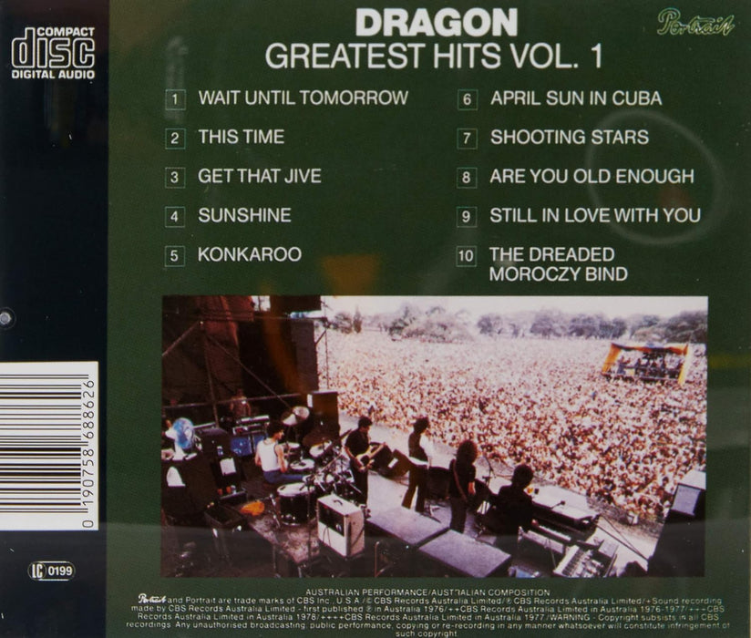 Dragon's Greatest Hits Vol 1 (Gold Series)