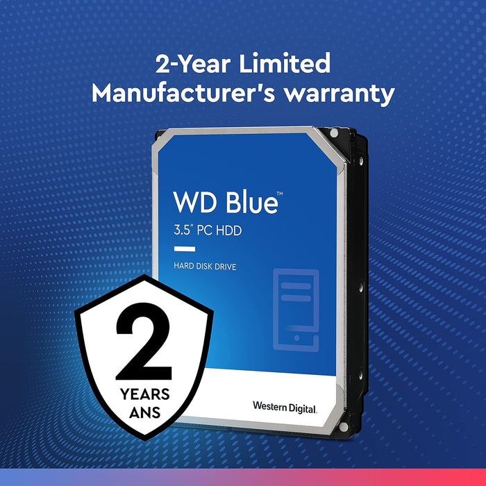 WD Blue 2TB Desktop 3.5" Internal Hard Drive, 7200 RPM Class, SATA 6 GB/s, 256MB Cache, 2 Year Warranty