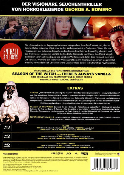 George A. Romero's Crazies (+ Bonusfilme) - 3-Disc Collector's Edition im Mediabook
