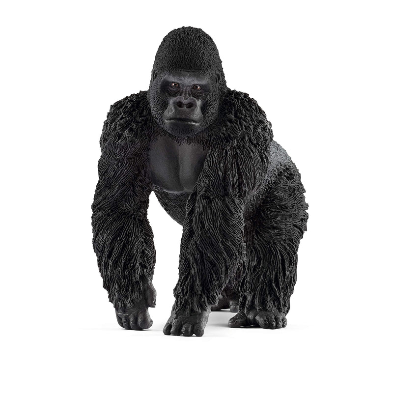 Schleich Wild Life, Animal Figurine, Animal Toys for Boys and Girls 3-8 Years Old, Male Gorilla, Ages 3+