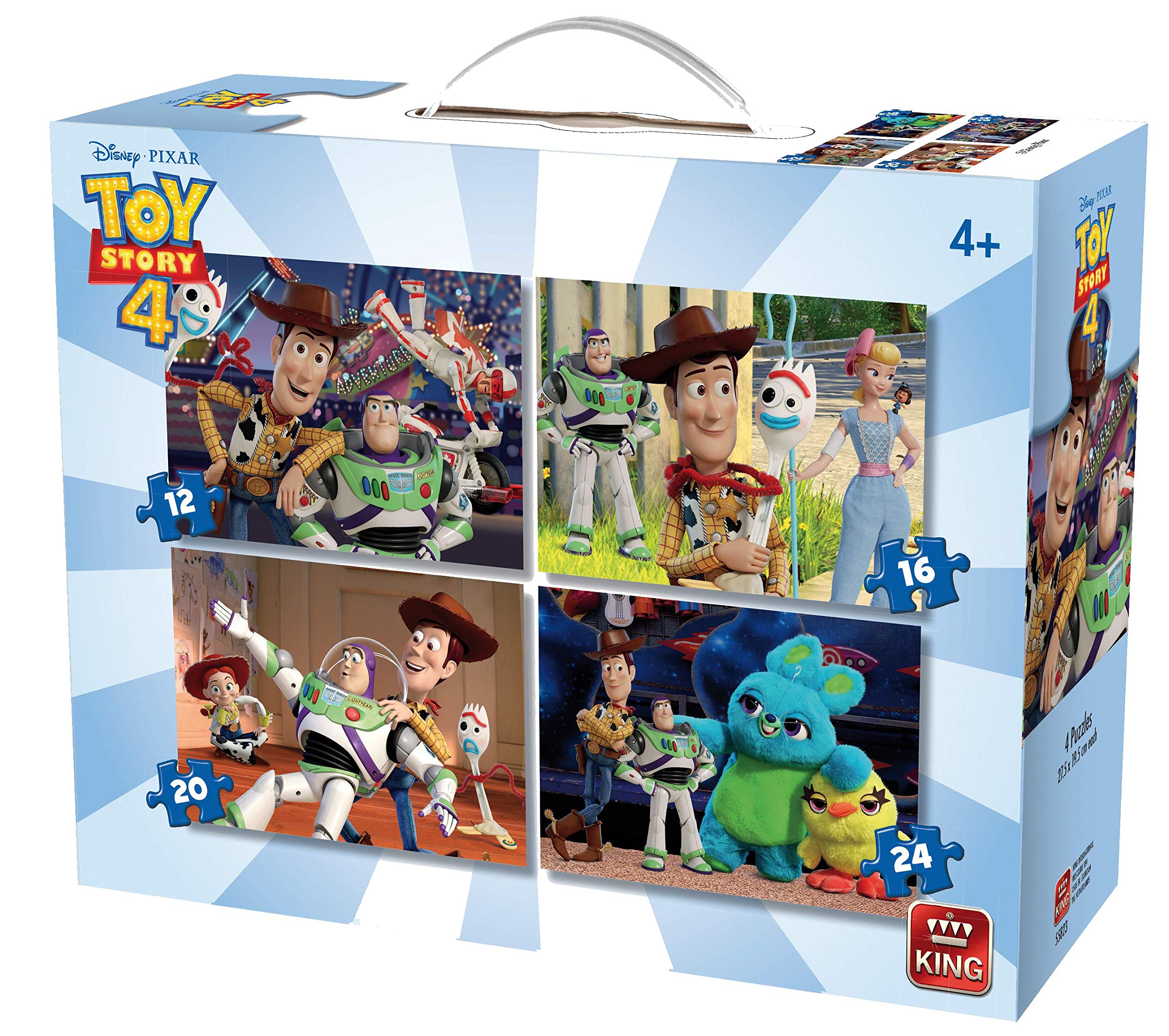 4 in 1 Disney Toy Story 4 Jigsaw Puzzle - in Suitcase