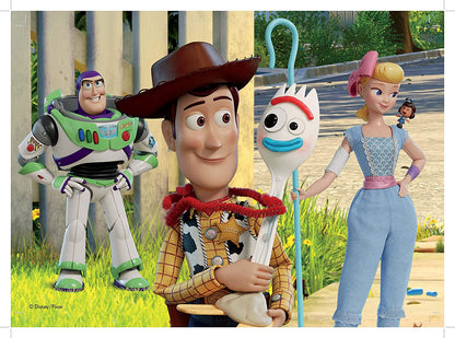 4 in 1 Disney Toy Story 4 Jigsaw Puzzle - in Suitcase