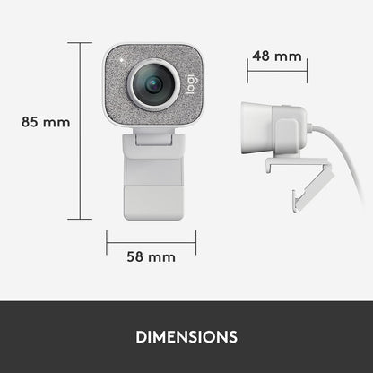 Logitech StreamCam – Live Streaming Webcam for Youtube and Twitch, Full 1080p HD 60fps, USB-C Connection, AI-enabled Facial Tracking, Auto Focus, Vertical Video - OFF WHITE