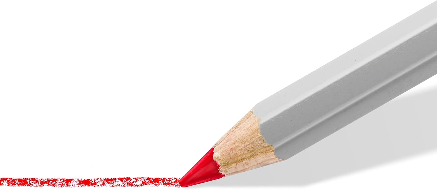 STAEDTLER 108-0 Lumocolor Omnichrom Non-Permanent Pencil - White (Box of 12