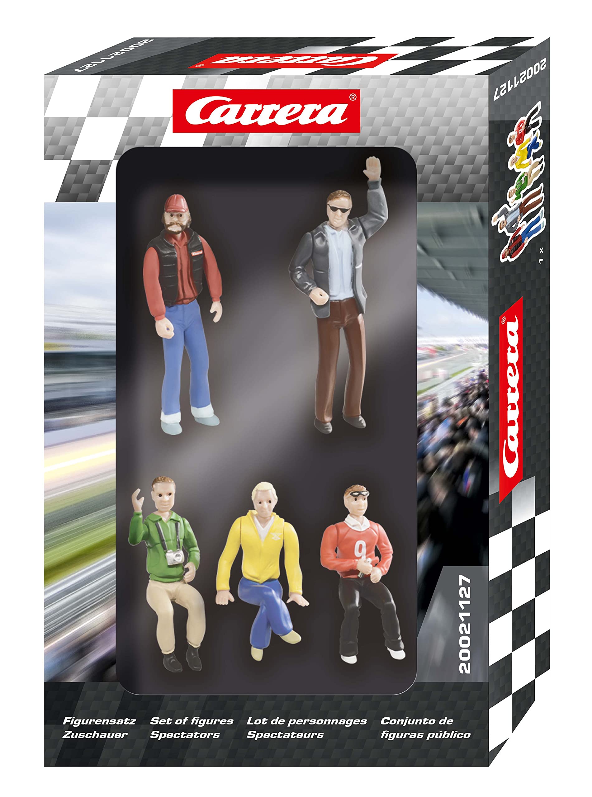 Carrera- Conjunto de figuras de espectadores, Multicolor (20021127