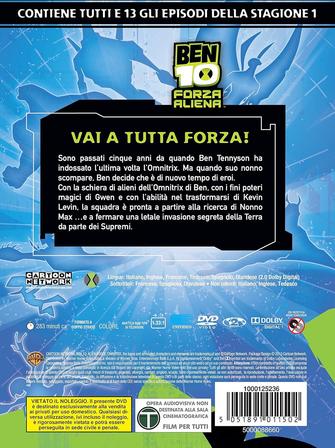 Ben 10 - Forza Aliena - Stagione 01 (3 Dvd