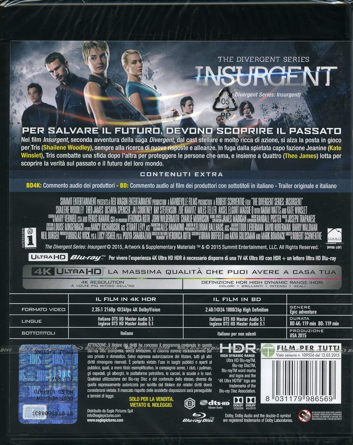 Insurgent 4K Ultra-HD (4K Ultra-HD+Blu-Ray