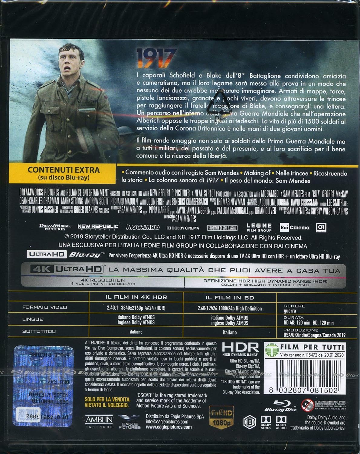 1917 4K Ultra-HD (4K Ultra-HD+Blu-Ray )