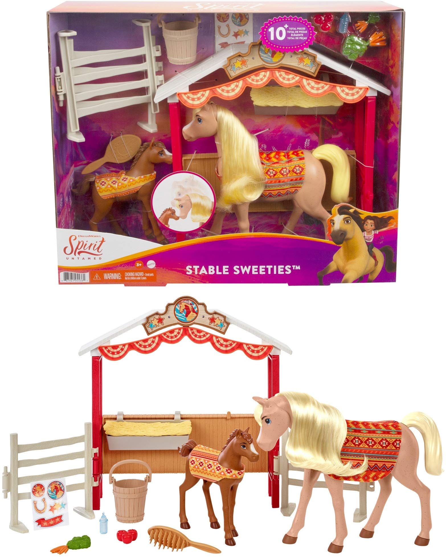 Mattel Spirit Untamed STABLE SWEETIES Playset, multicolor, (GXF53