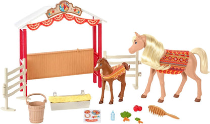 Mattel Spirit Untamed STABLE SWEETIES Playset, multicolor, (GXF53
