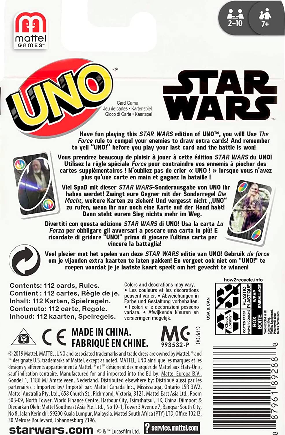 Uno GPP00 Star Wars
