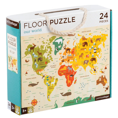 Petit Collage Floor Puzzle | Our World