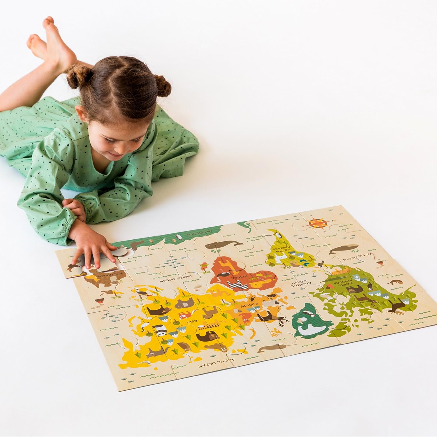 Petit Collage Floor Puzzle | Our World