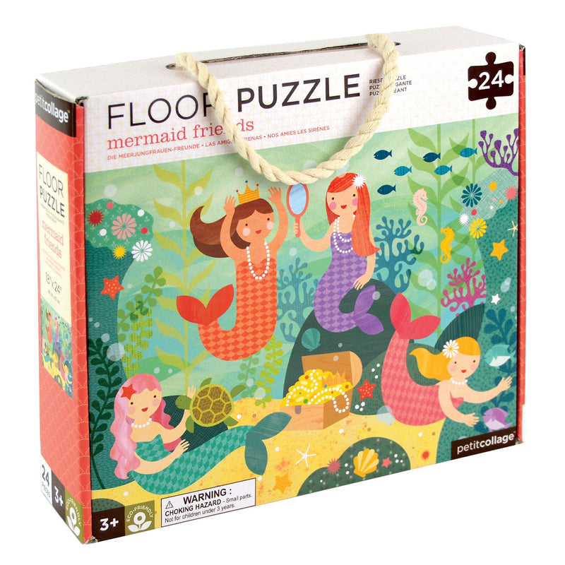 Petit Collage Floor Puzzle | Mermaid Friends