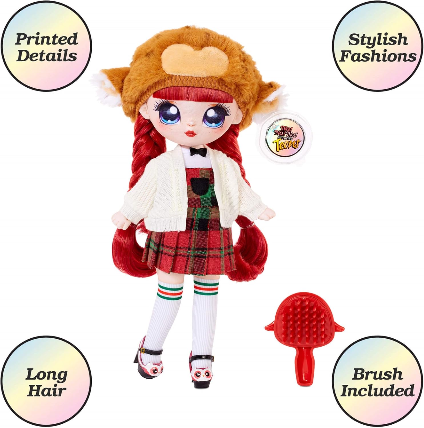 Na Na Na Surprise Teens Fashion Doll, SAMANTHA SMARTIE, Collectible Large Soft Fashion Doll with Luxury Outfits And Deluxe Accessories. Teens Series 1. Perfect Gifts For Boys And Girls Age 5+