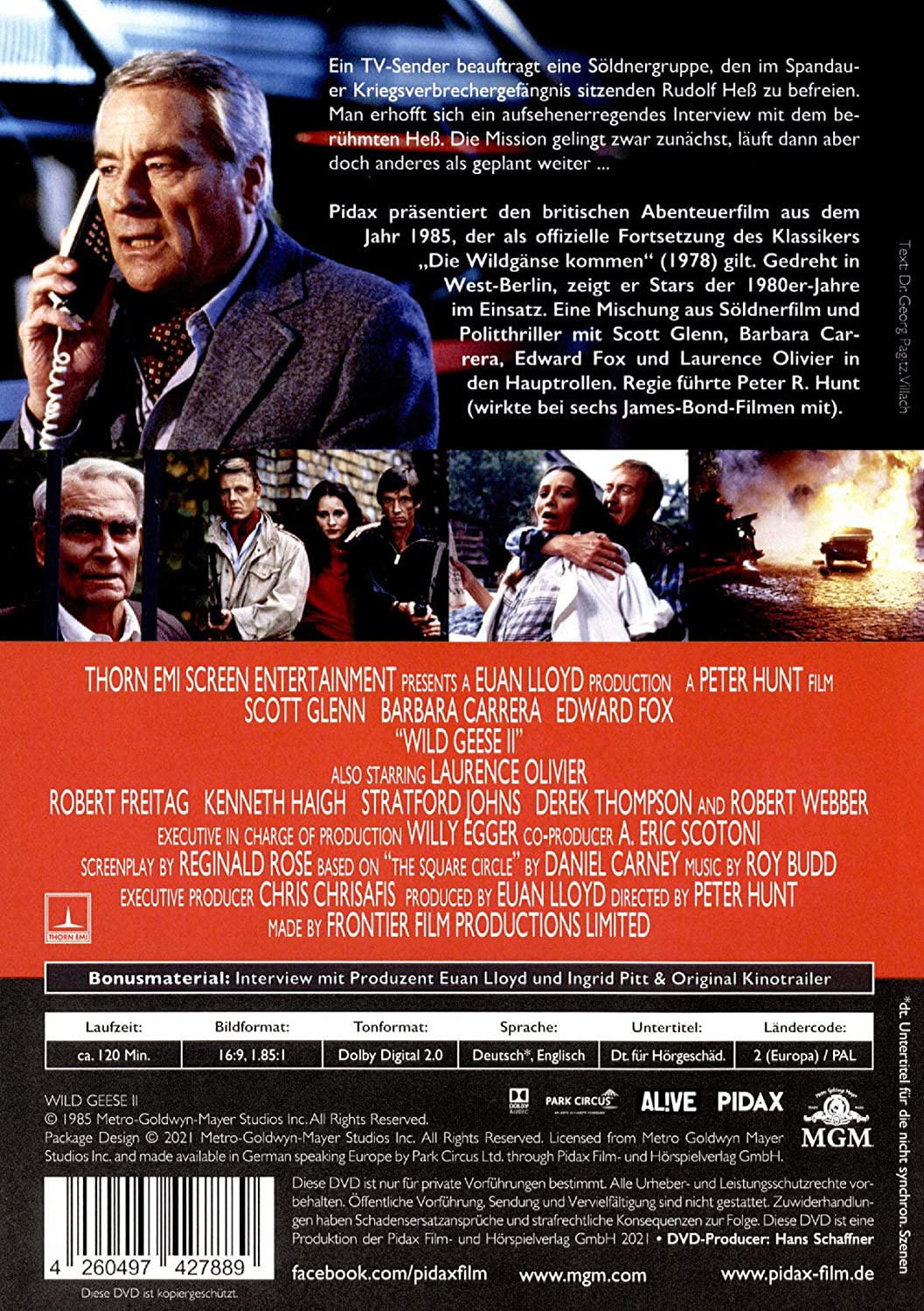 Wildgänse 2 - Sie fliegen wieder - Remastered Edition (Wild Geese 2) / Fortsetzung des erfolgreichen Klassikers DIE WILDGÄNSE KOMMEN mit Starbesetzung (Pidax Film-Klassiker