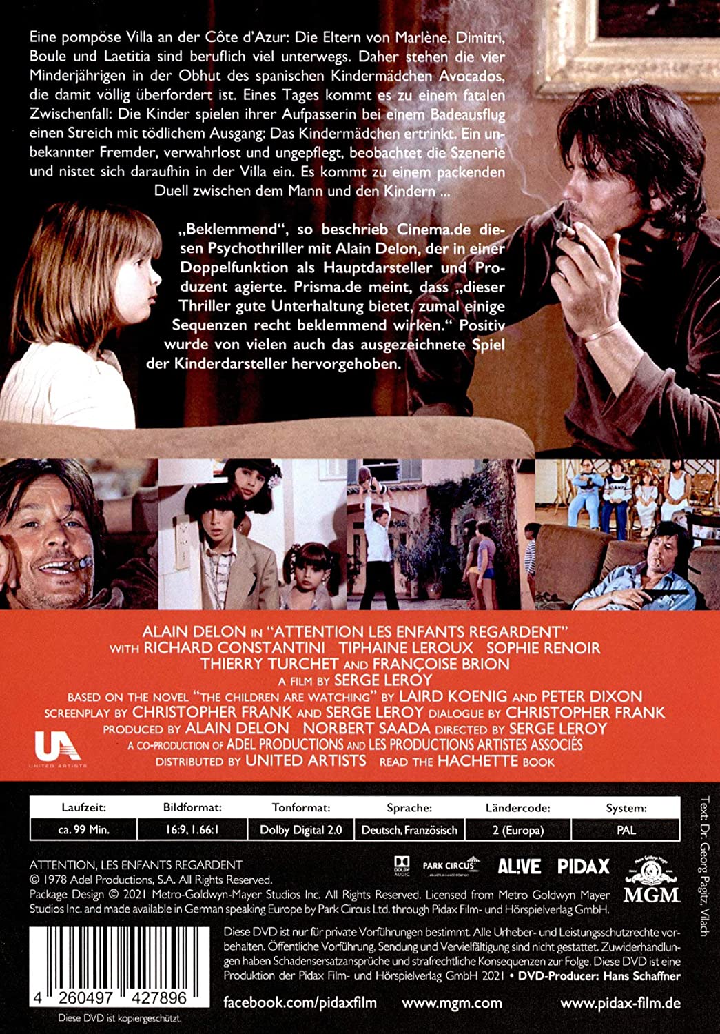 Der unheimliche Fremde (Attention, les enfants regardent) / Spannender Psychothriller mit Alain Delon (Pidax Film-Klassiker
