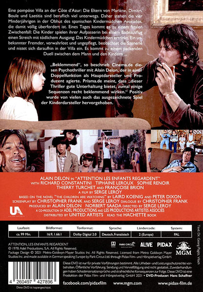 Der unheimliche Fremde (Attention, les enfants regardent) / Spannender Psychothriller mit Alain Delon (Pidax Film-Klassiker