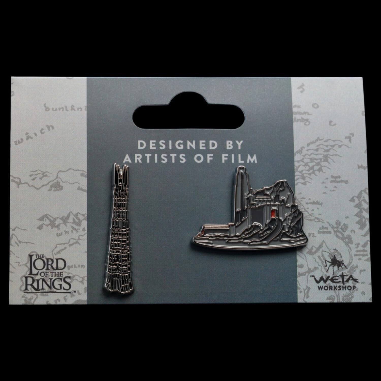 WETA Collectibles Lord of the Rings Collectors Pins 2-Pack Helm's Deep & Orthanc