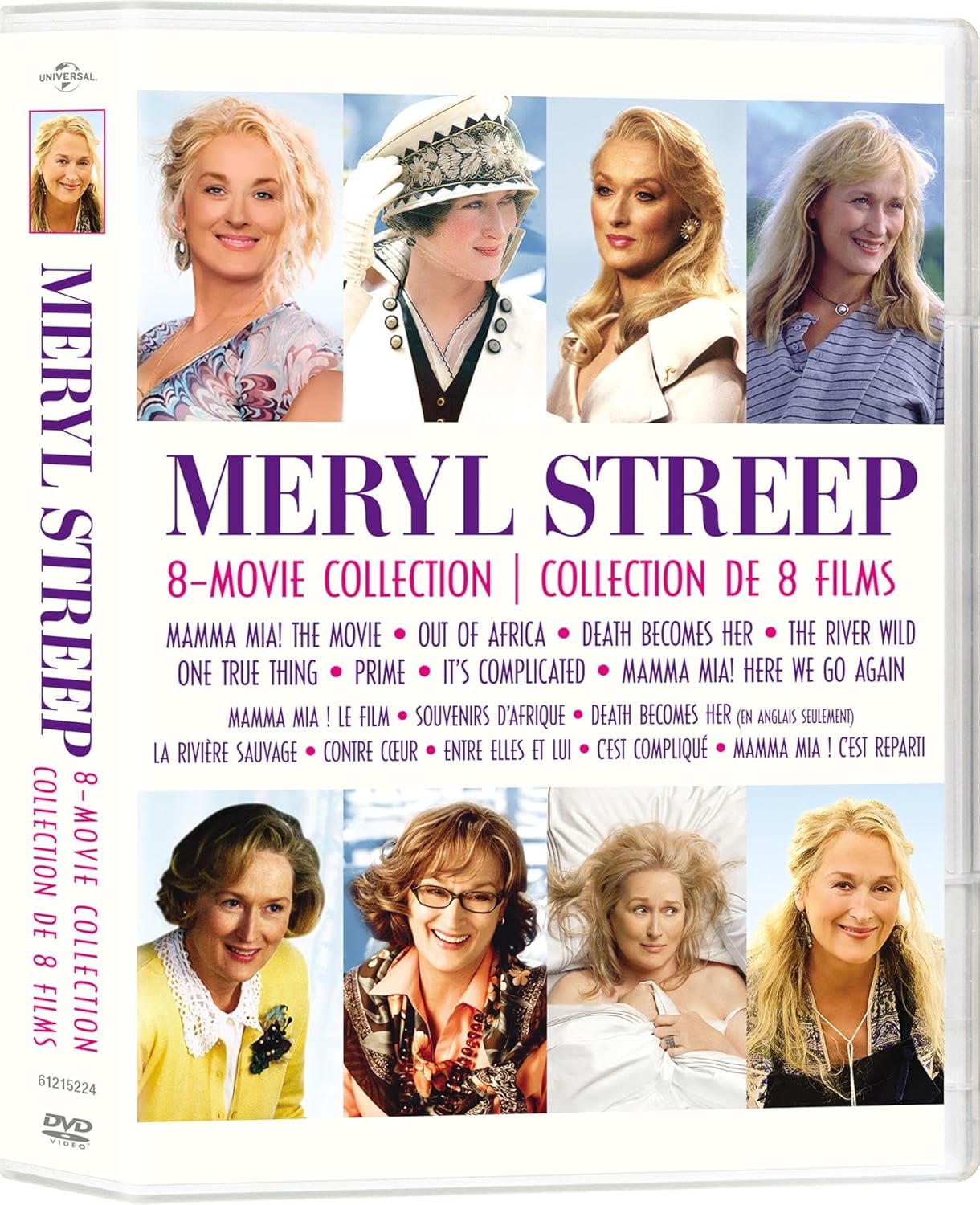 Meryl Streep 8-Movie Collection: Mamma Mia! / Out Of Africa / Death Becomes Her / The River Wild / One True Thing / Prime / It's Complicated / Mamma Mia! Here We Go Again