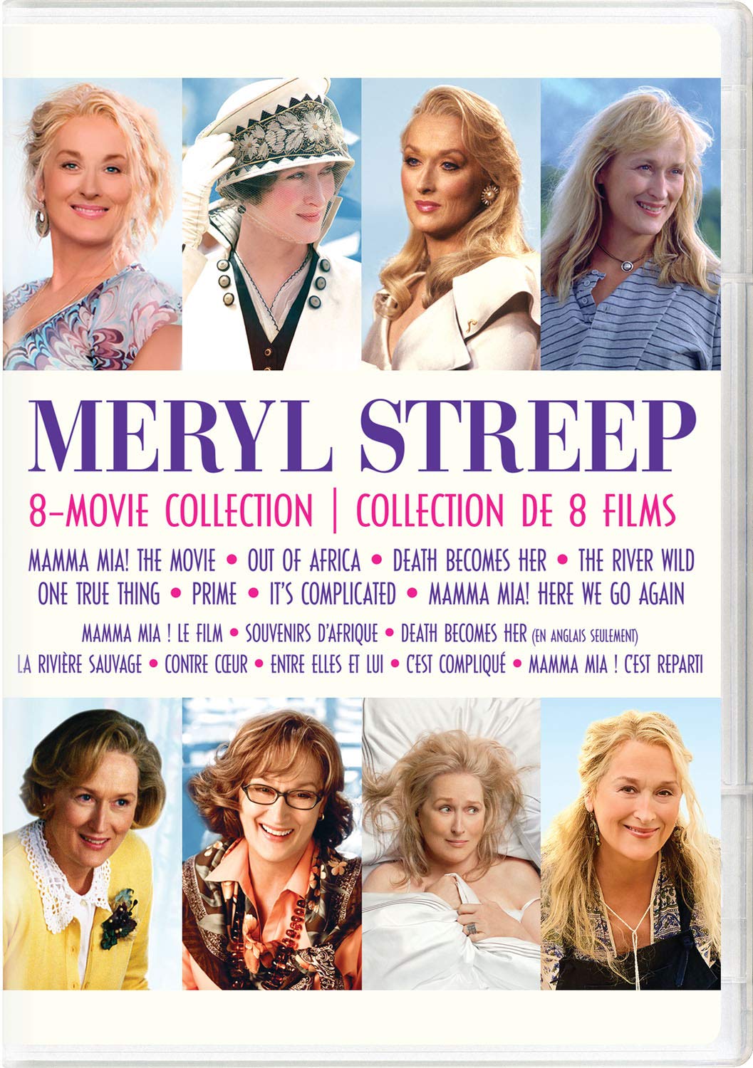 Meryl Streep 8-Movie Collection: Mamma Mia! / Out Of Africa / Death Becomes Her / The River Wild / One True Thing / Prime / It's Complicated / Mamma Mia! Here We Go Again