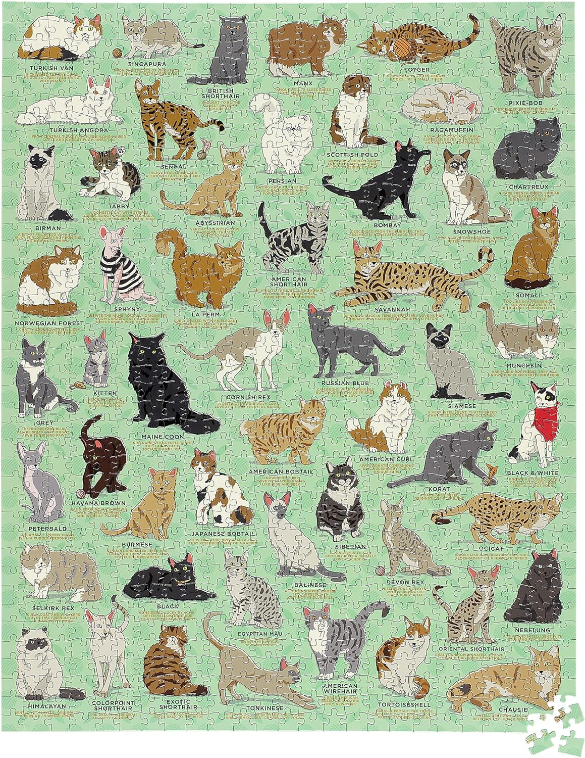 Ridley's Games JIG034 Cat Lovers Jigsaw Puzzle, Multicoloured Cats