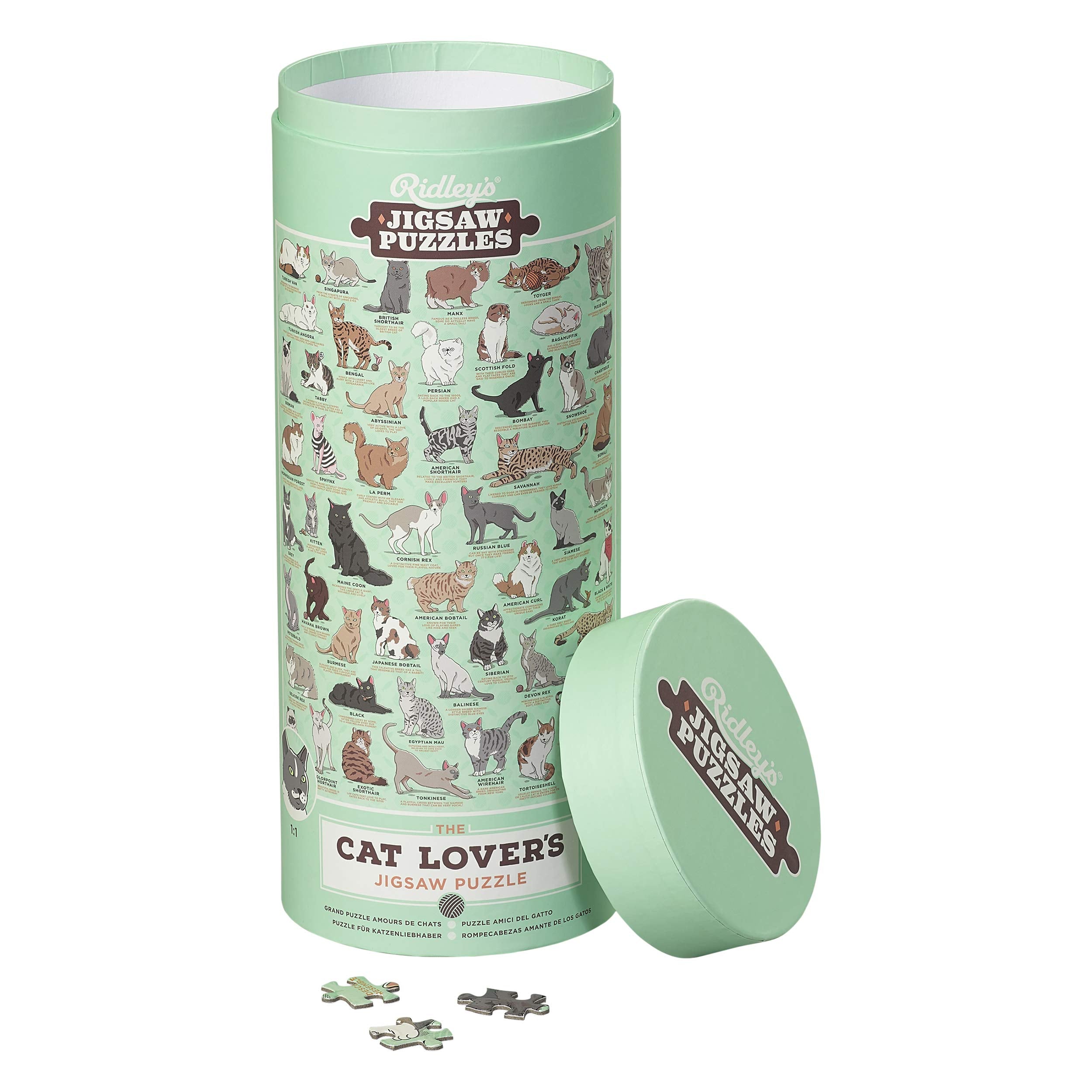 Ridley's Games JIG034 Cat Lovers Jigsaw Puzzle, Multicoloured Cats