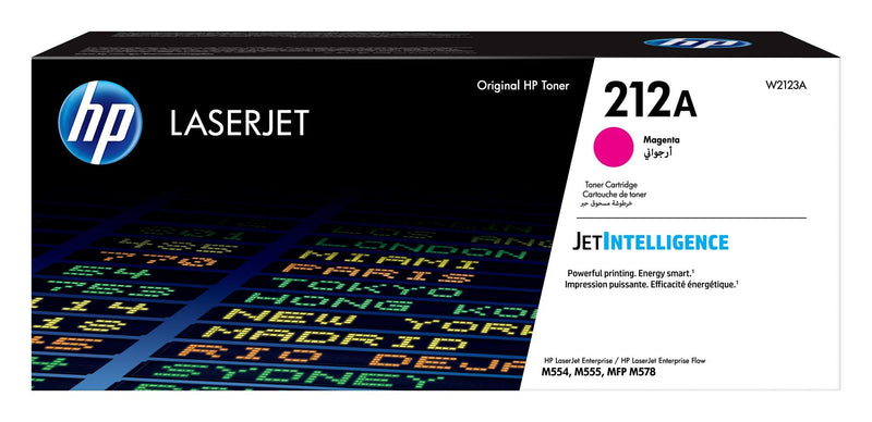 HP W2123A 212A Original LaserJet Toner Cartridge, Magenta, Single Pack
