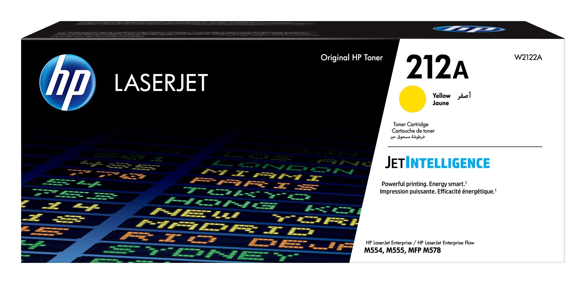 HP W2122A 212A Original LaserJet Toner Cartridge, Yellow, Single Pack