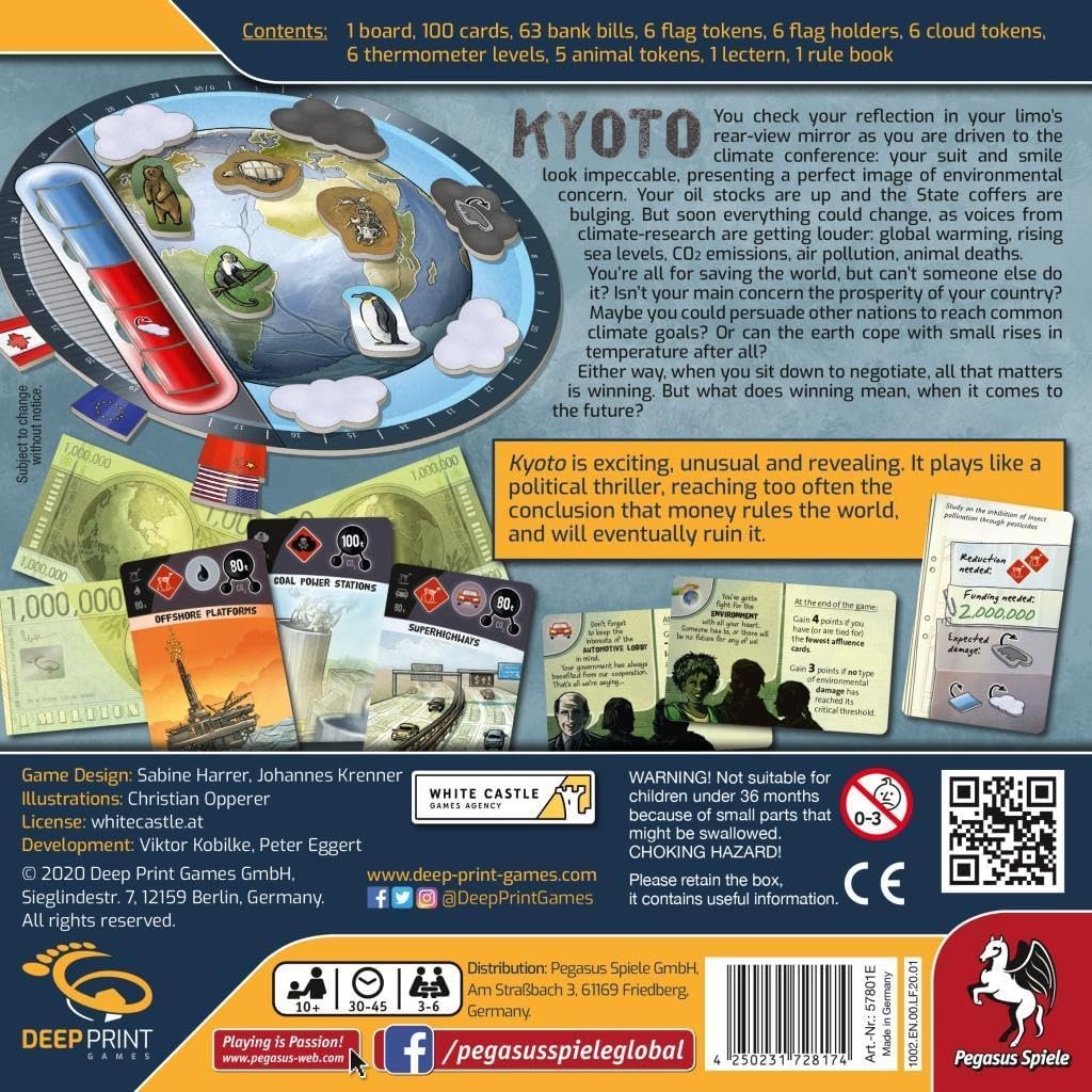 Pegasus Spiele 57801E - Kyoto (edizione inglese) (Deep Print Games