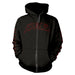 EVILE - HELL UNLEASHED (BLACK) BLACK Hooded Sweatshirt with Zip Small
