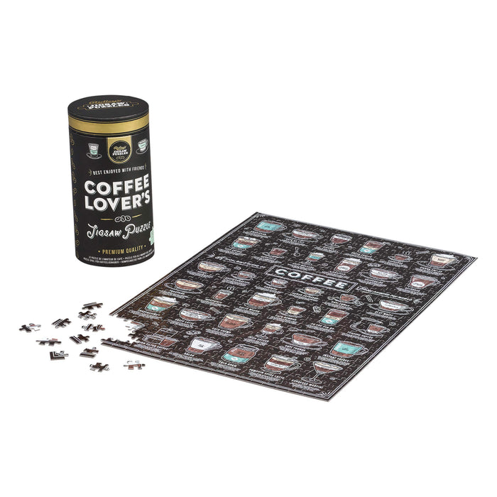 Ridley's Coffee Lover’s 500-Piece Jigsaw Puzzle – Coffee Puzzle with Informational Image, Sturdy Storage Tube Included – Activity Puzzle – Makes a Great Gift