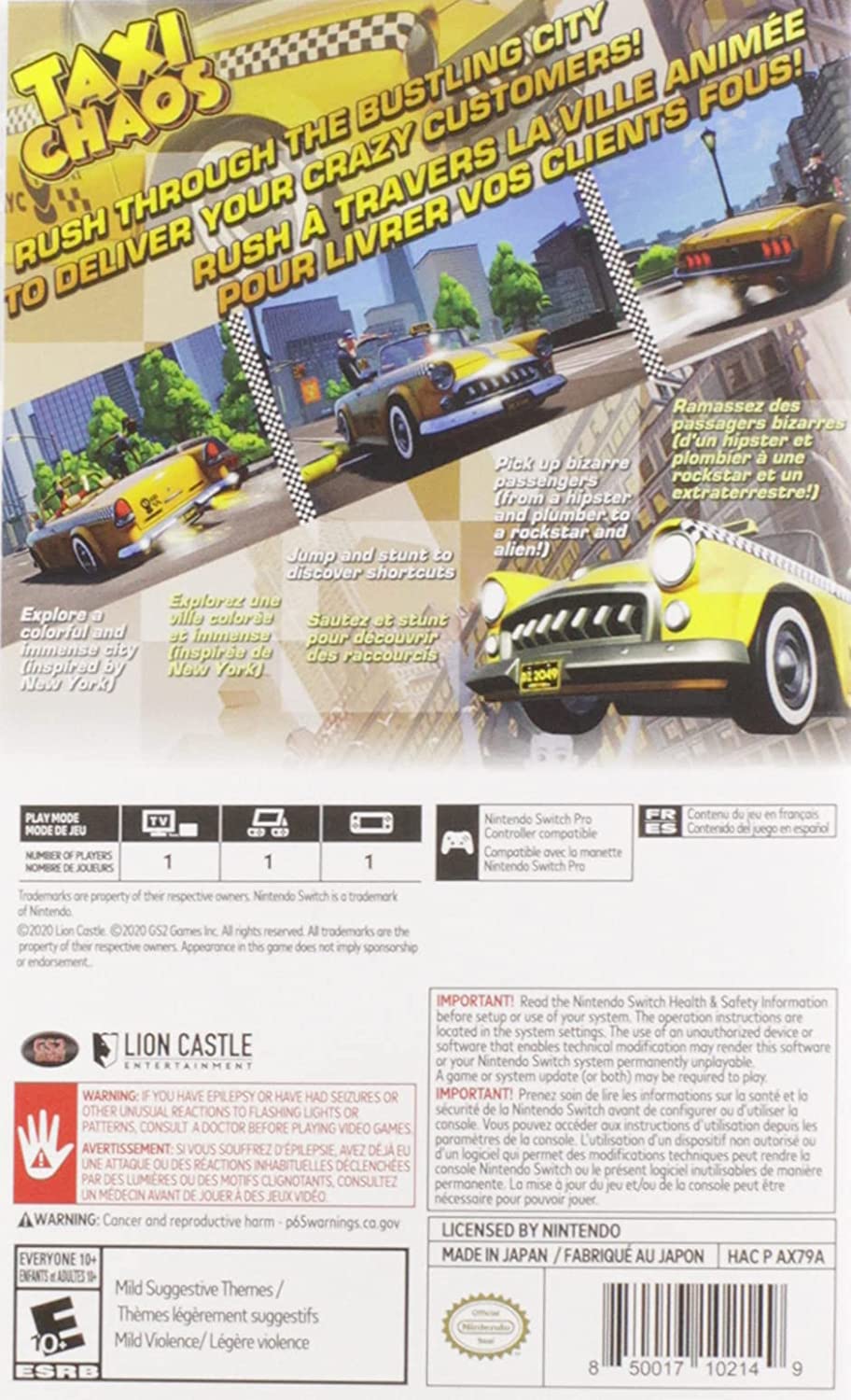 Taxi Chaos for Nintendo Switch