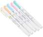 Zebra Fluorescent Mildliner Assorted 5pk (Blue, Yellow, Pink, Orange, Blue & Green