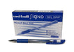 Uni-Ball UM151S Rollerball Pens Grip 0.7 mm Tip 0.5 mm Stroke Width (12 per pack) - Blue