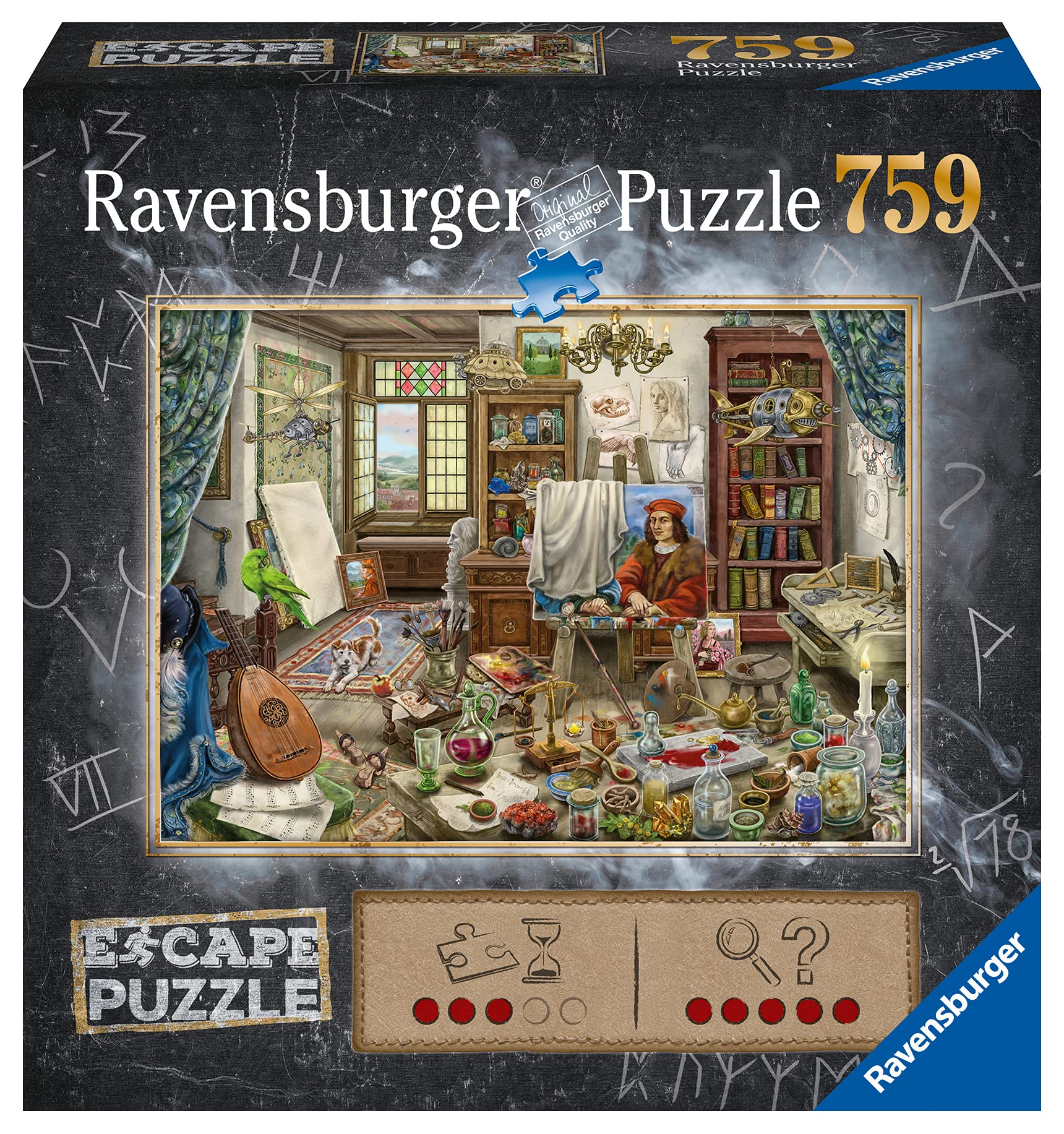 Escape puzzle - Atelier d'artiste - Ravensburger - Puzzle Escape Game 759 pieces - Des 14 ans