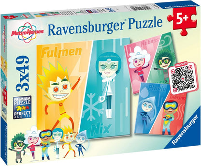 Ravensburger MeteoHeroes Jigsaw Puzzle 3 x 49 Pieces for Children