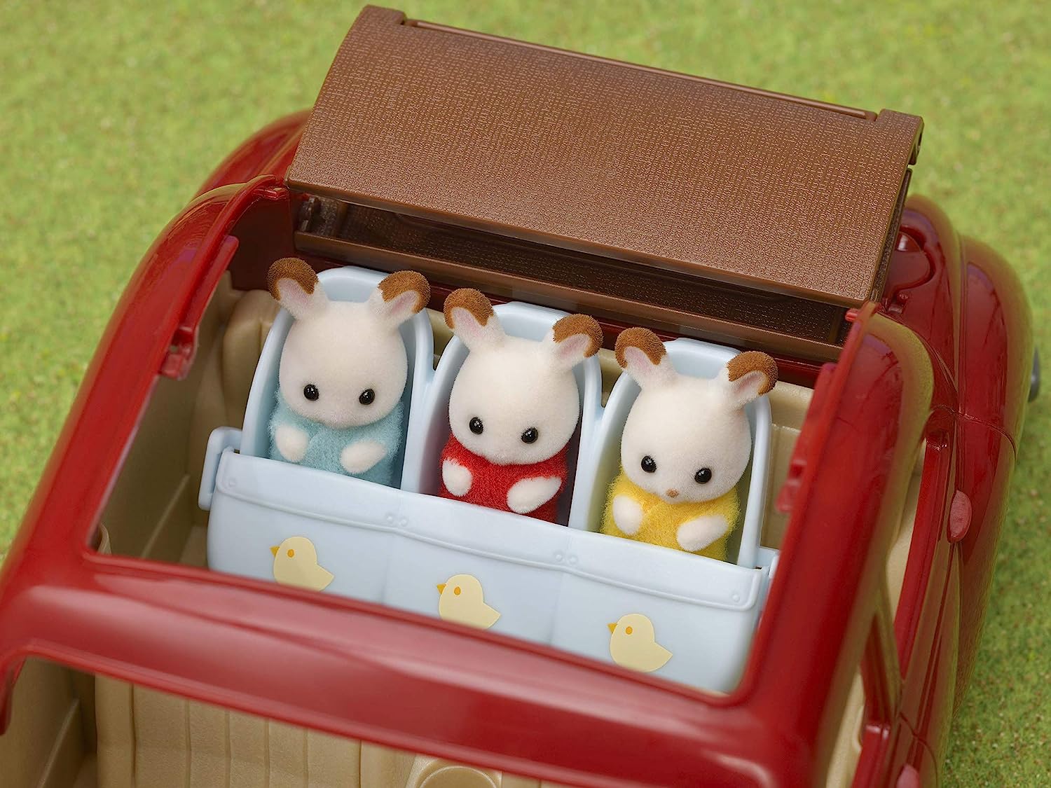 Sylvanian Families 5533 Triplets Stroller - Dollhouse Playsets, Blue, Small