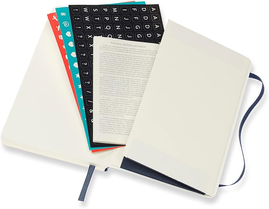 Moleskine - 18-Month Weekly Planner/Diary, Pocket Planner 2021/2022, Weekly Notebook with Soft Cover and Elastic Closure, Size Pocket 9 x 14 cm, Colour Sapphire Blue, 208 Pages